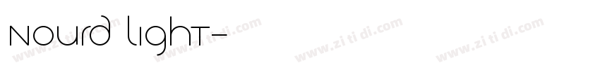 Nourd Light字体转换